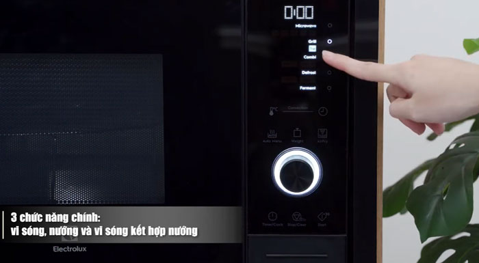 Lò vi sóng kết hợp nướng âm tủ Electrolux EMSB30XCF 30 lít