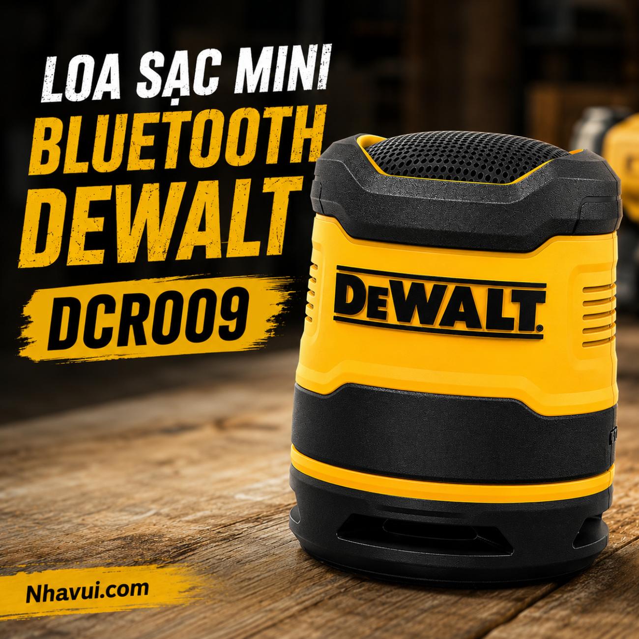 Loa sạc mini Bluetooth DeWALT DCR009