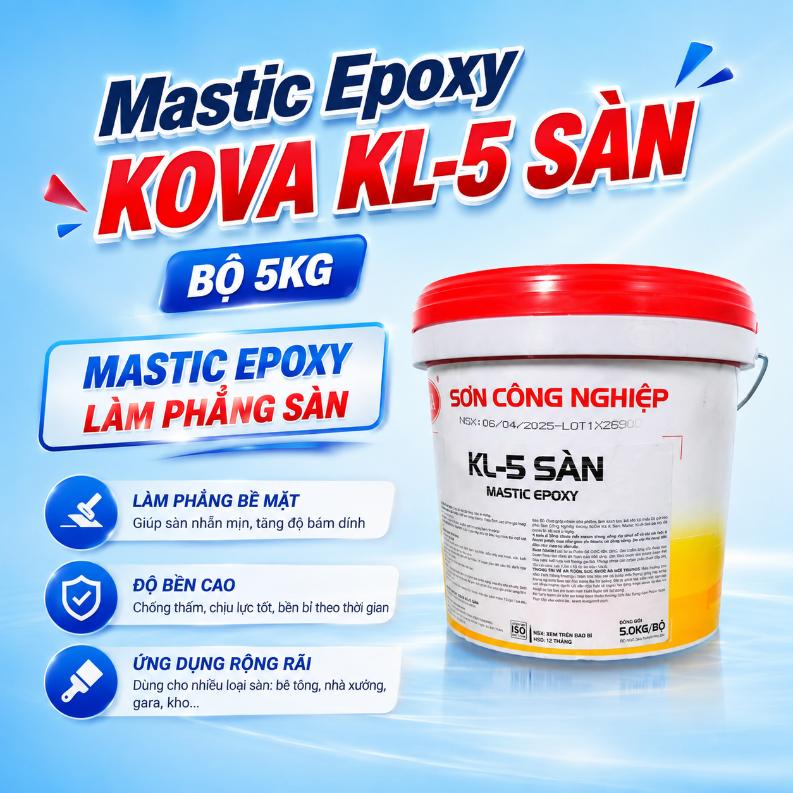 Mastic Epoxy KOVA KL-5 Sàn