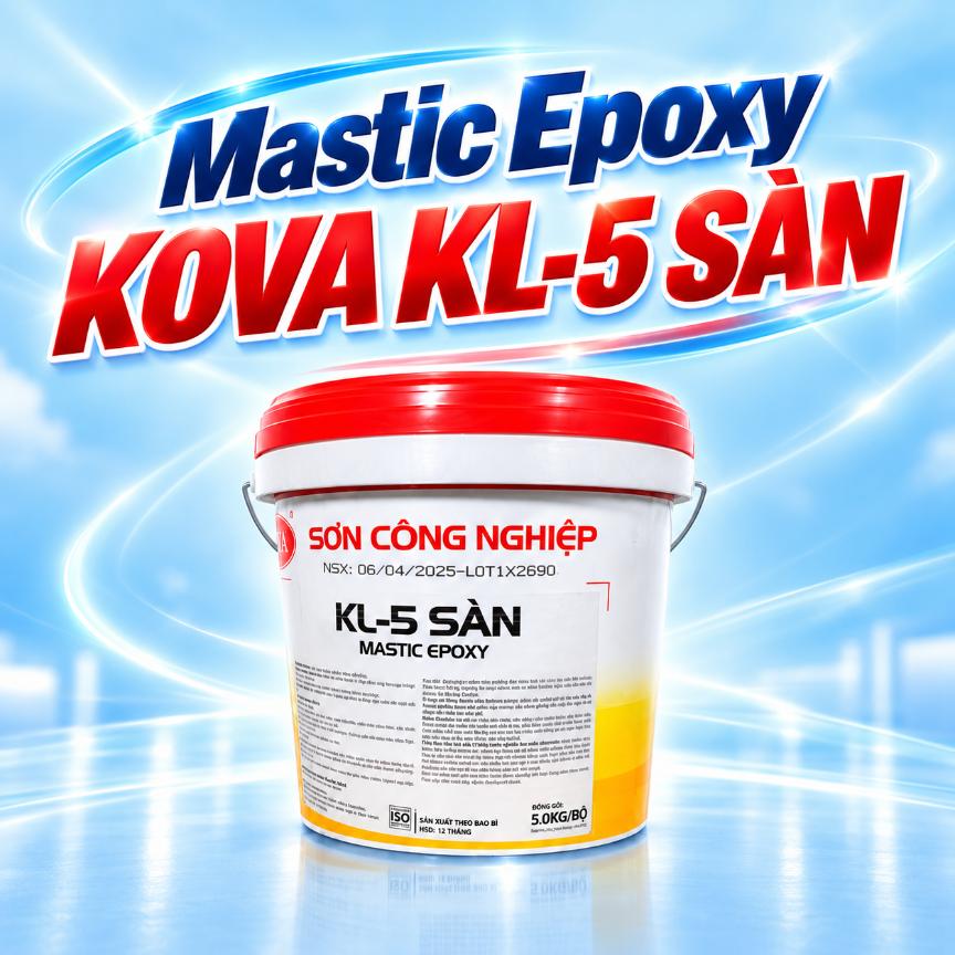 Mastic Epoxy KOVA KL-5 Sàn