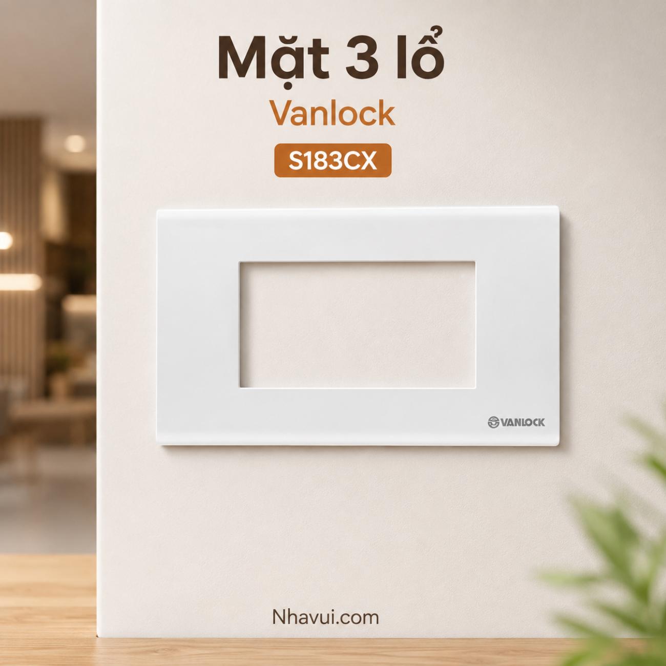 Mặt 3 lỗ Sino S183CX