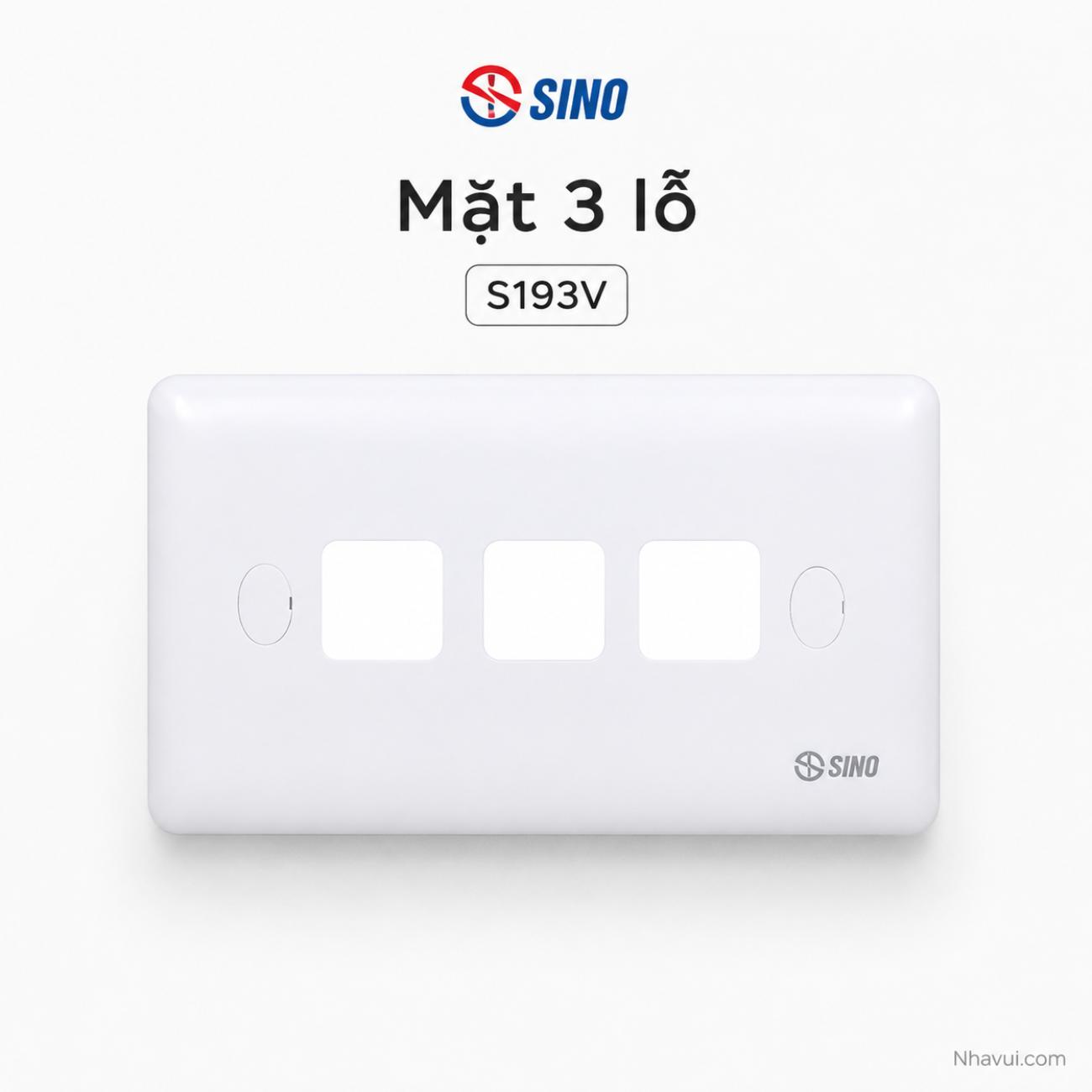 Mặt 3 lỗ Sino S193V Series S19