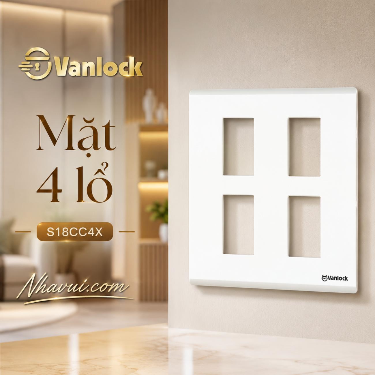 Mặt 4 lỗ Sino S18CC4X