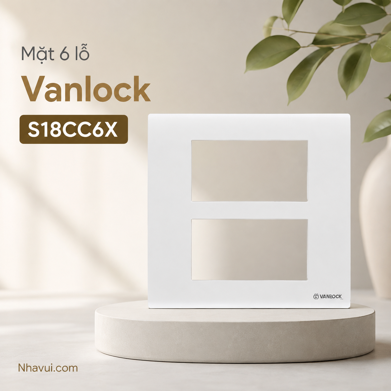 Mặt 6 lỗ Sino S18CC6X