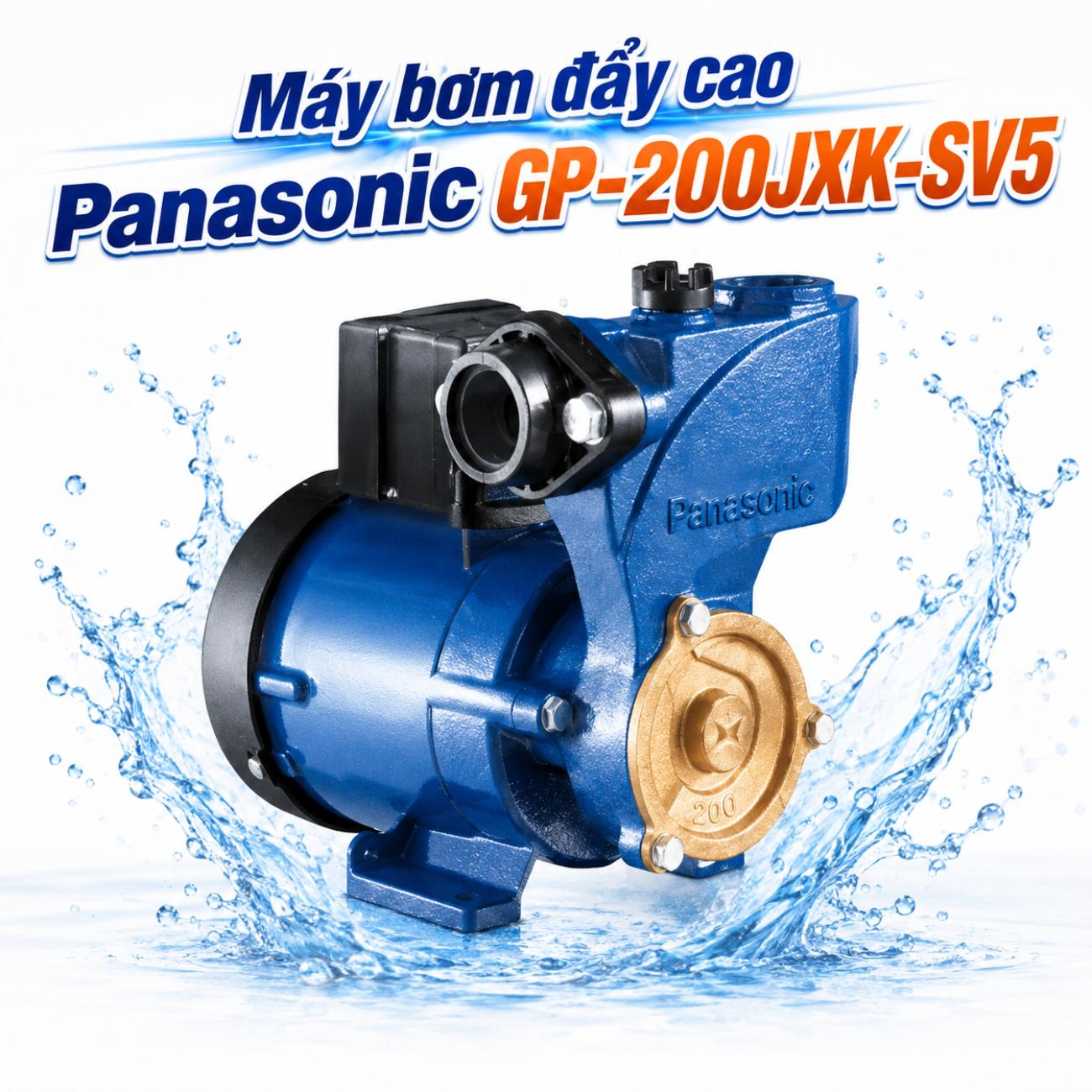 Máy bơm đẩy cao Panasonic GP-200JXK-SV5 200W lưu lượng 45 lít/phút
