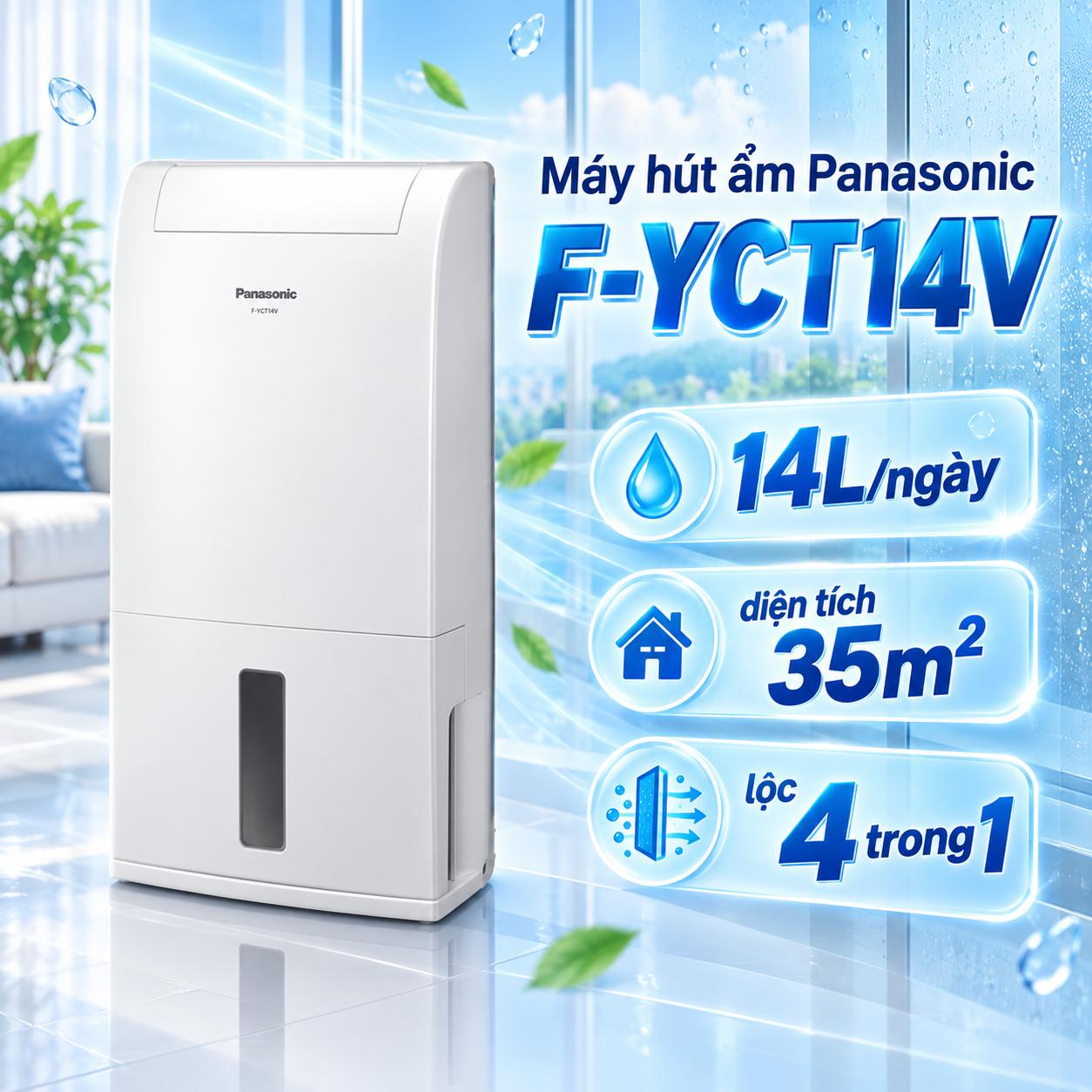 Máy hút ẩm Panasonic F-YCT14V
