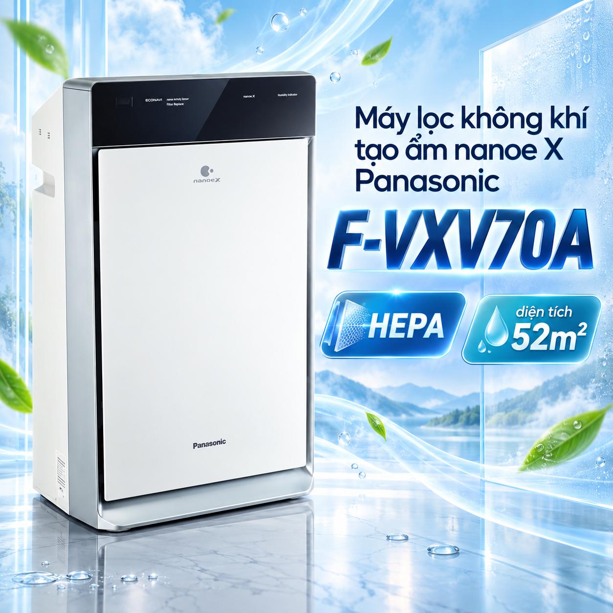 Máy lọc không khí tạo ẩm nanoe™ X Panasonic F-VXV70A