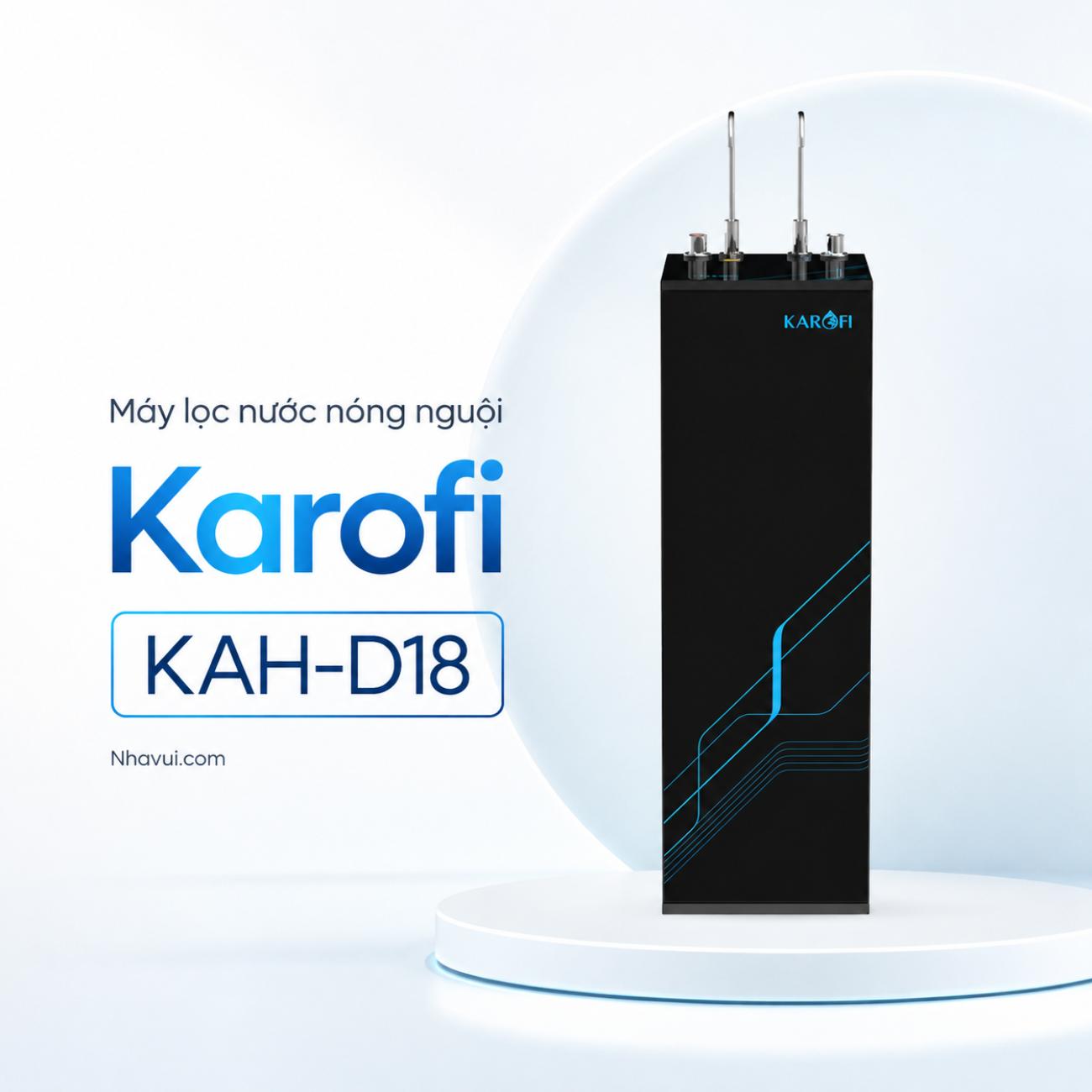 Máy lọc nước nóng nguội Karofi KAH-D18