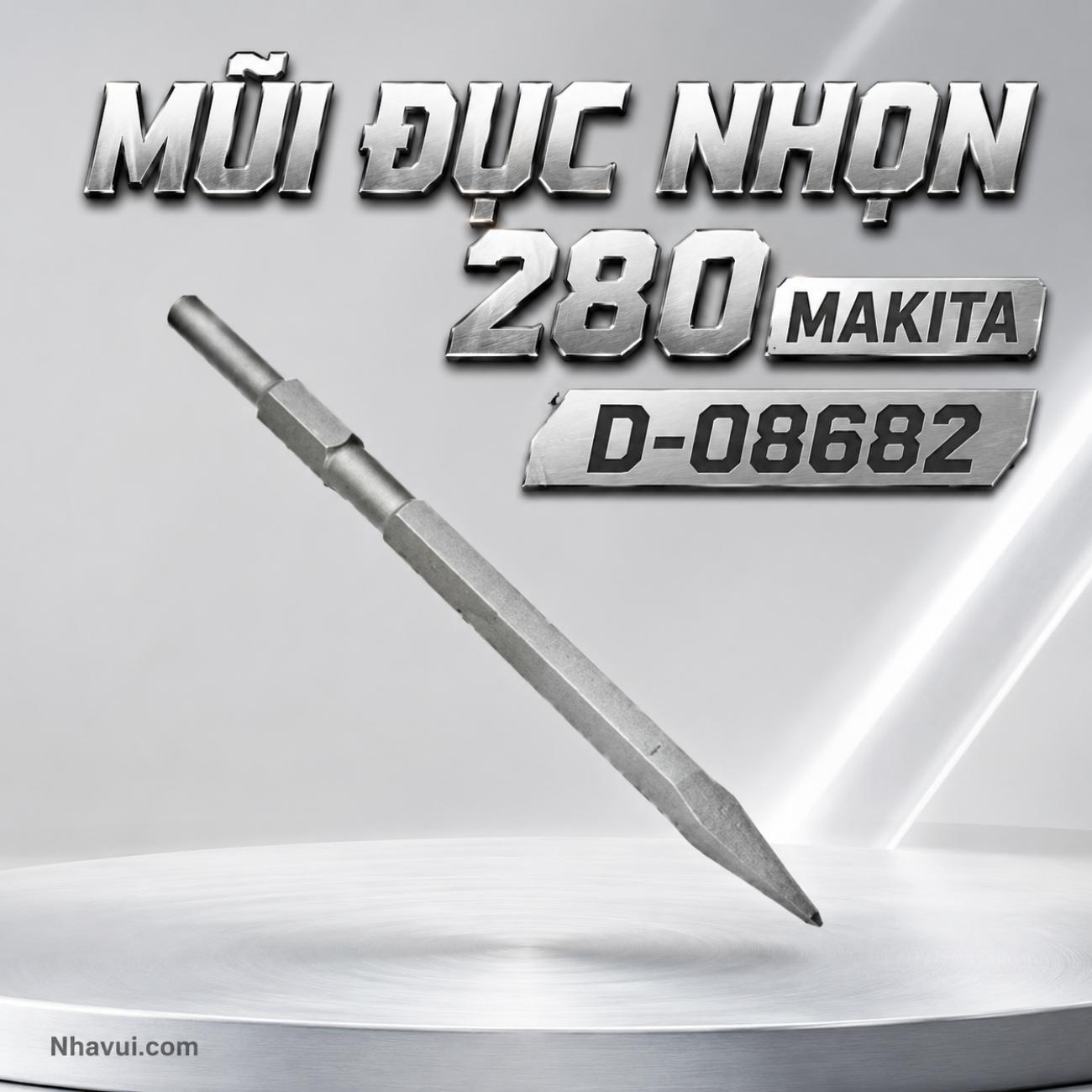 Mũi đục nhọn D-08682 dài 280mm