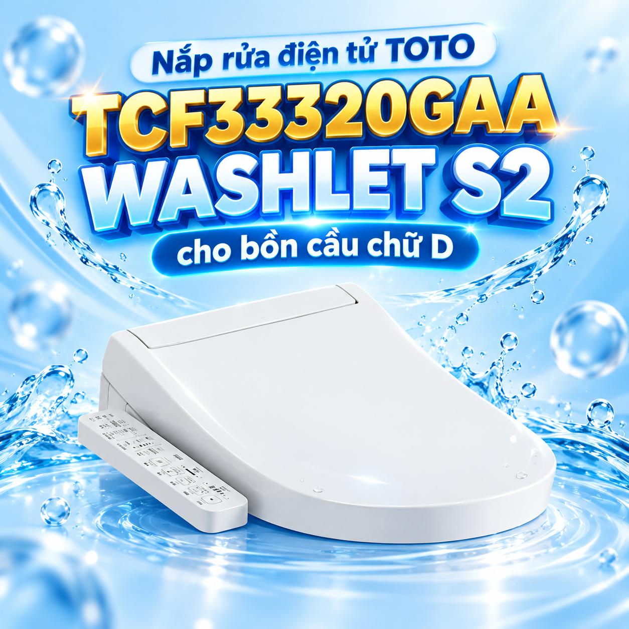 Nắp rửa điện tử TOTO TCF33320GAA WASHLET S2