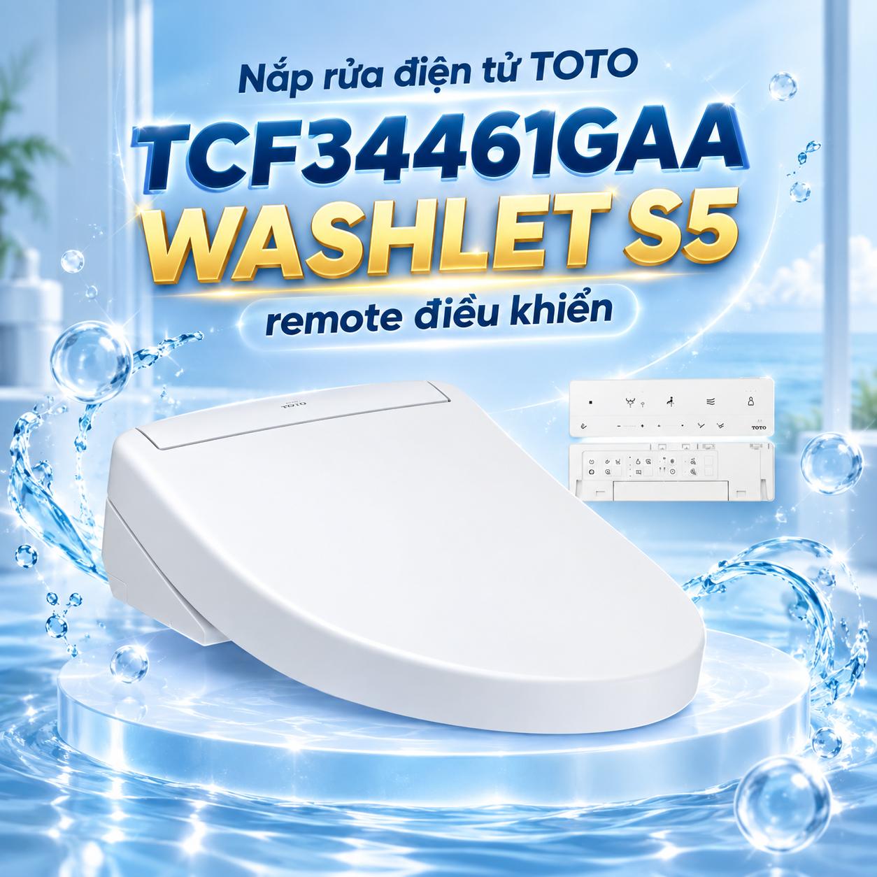 Nắp rửa điện tử TOTO TCF34461GAA WASHLET S5