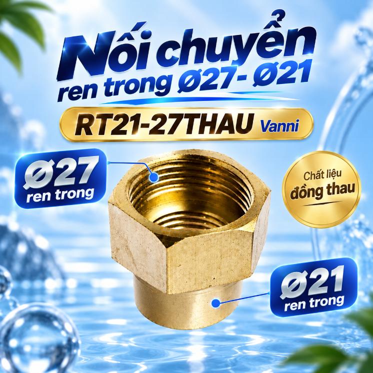 Nối RT21-27 Vanni đồng thau