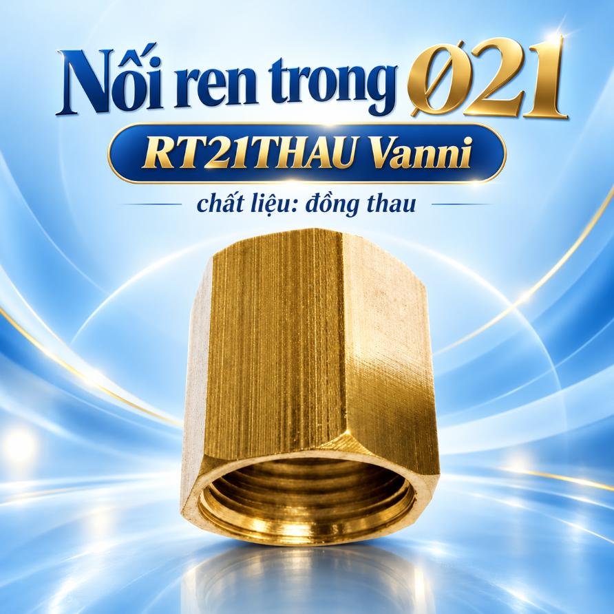Nối RT21 Vanni đồng thau