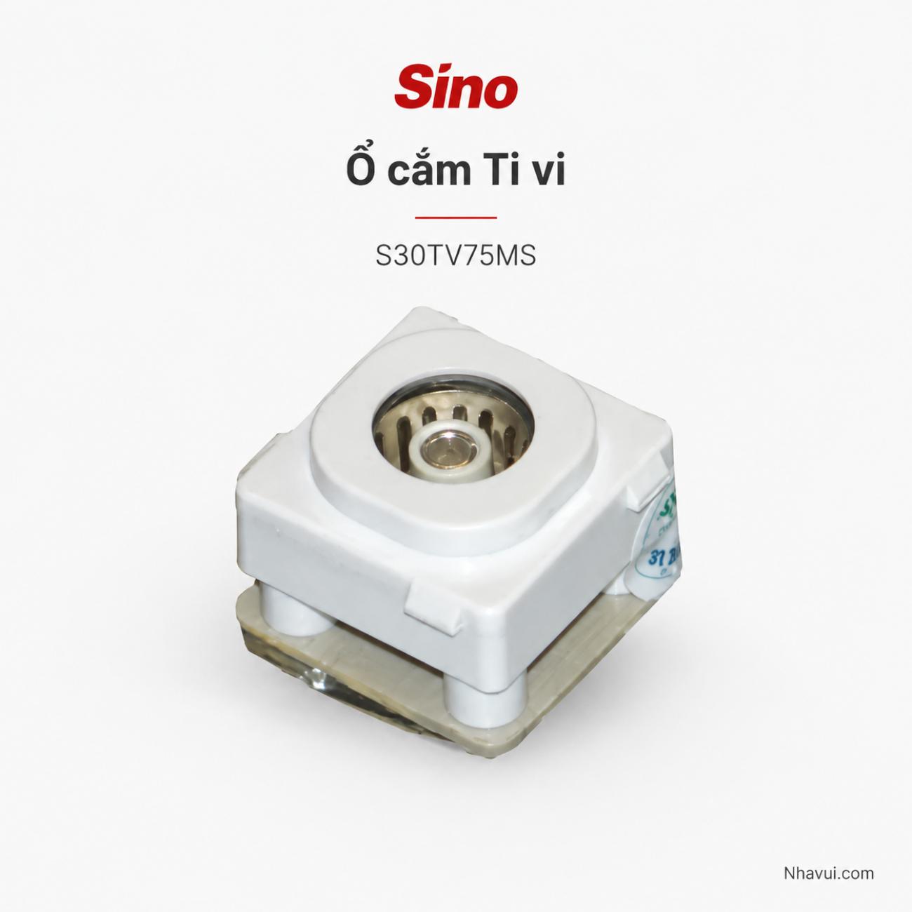 Ổ cắm anten tivi Sino S30TV75MS