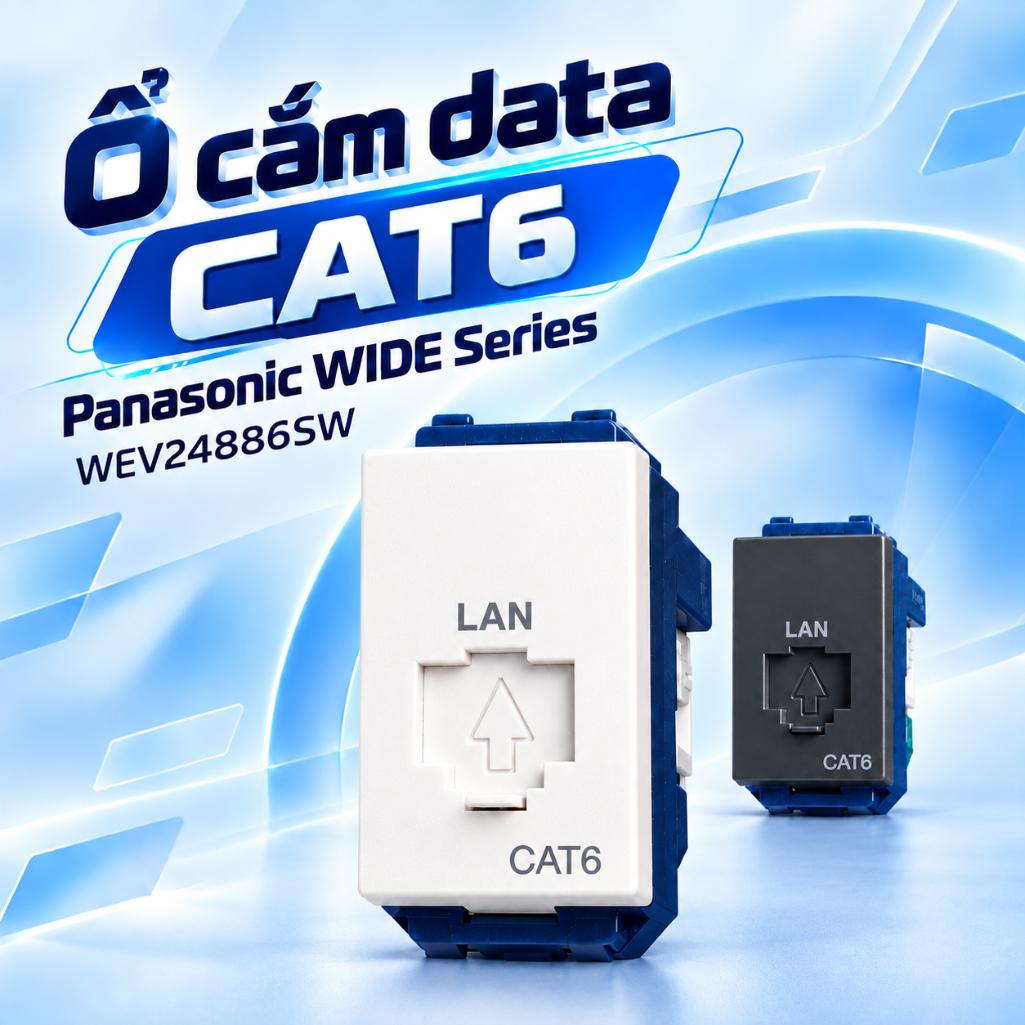 Ổ cắm data CAT6 Panasonic WIDE Series