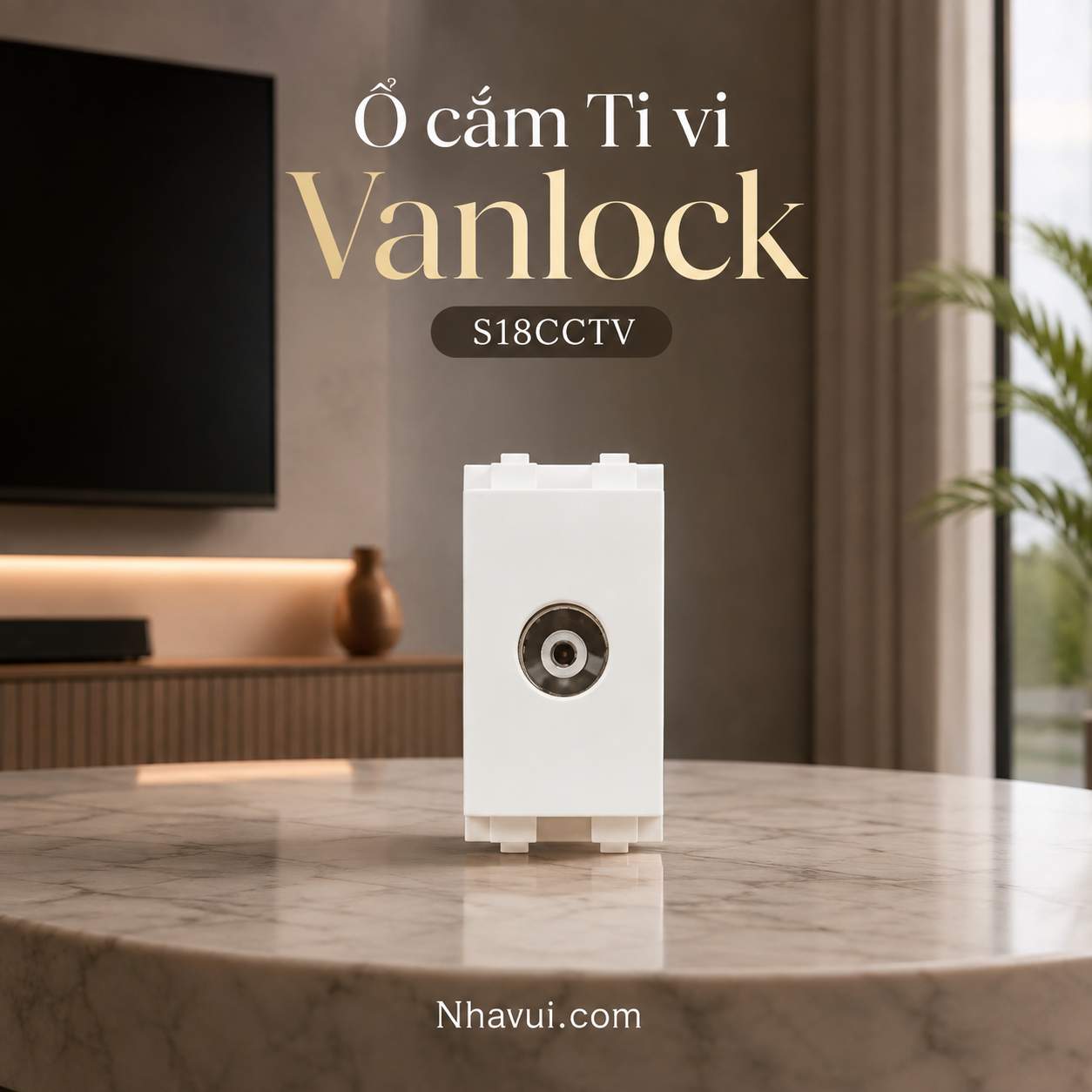 Ổ cắm Ti vi Sino S18CCTV