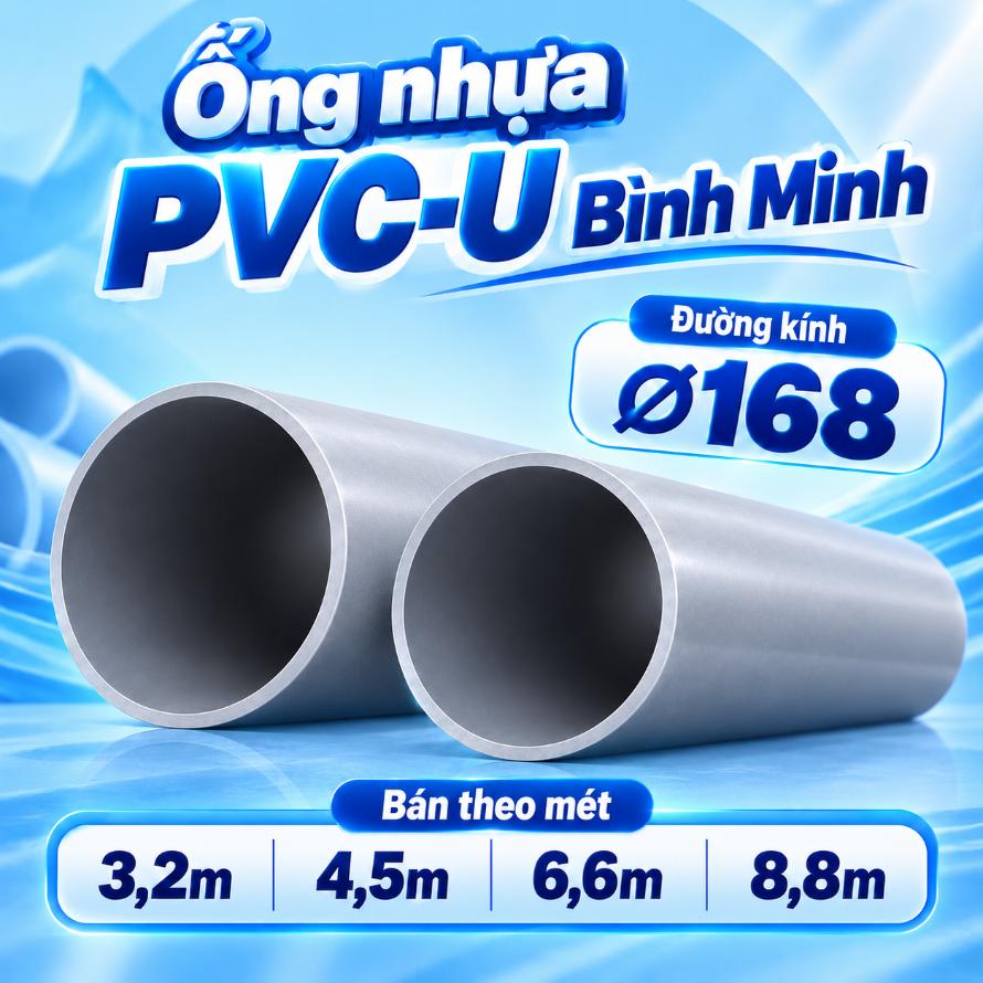 Ống nhựa PVC-U Bình Minh Ø168