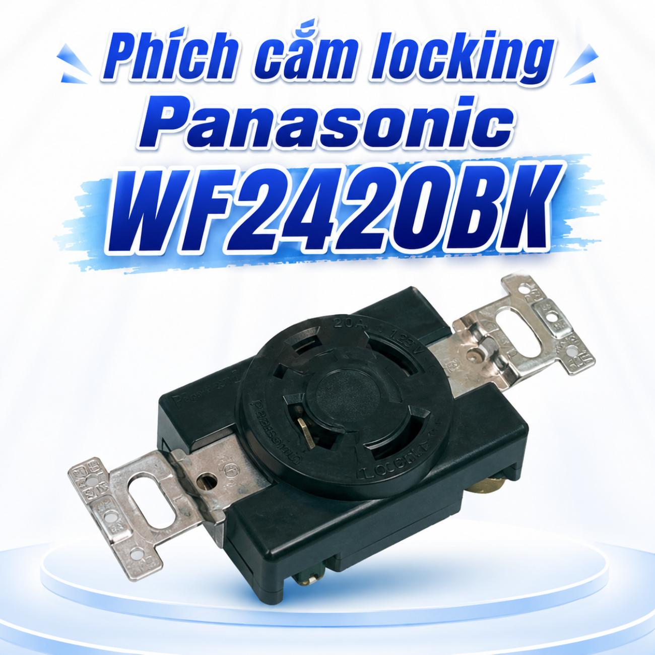 Phích cắm locking Panasonic WF2420BK 125V 15A 2P + Ground màu đen