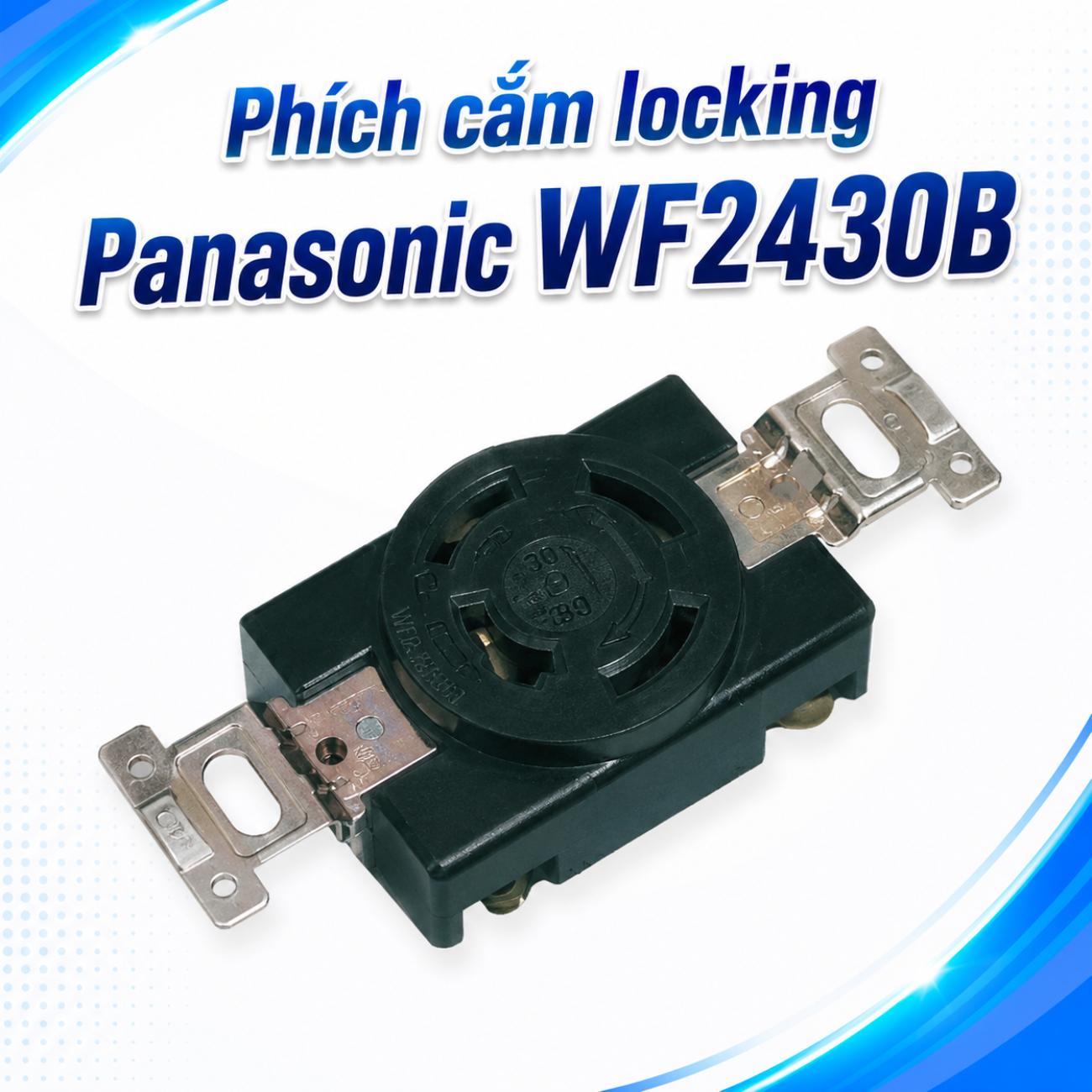 Phích cắm locking Panasonic WF2430B 250V 20A 3P màu đen