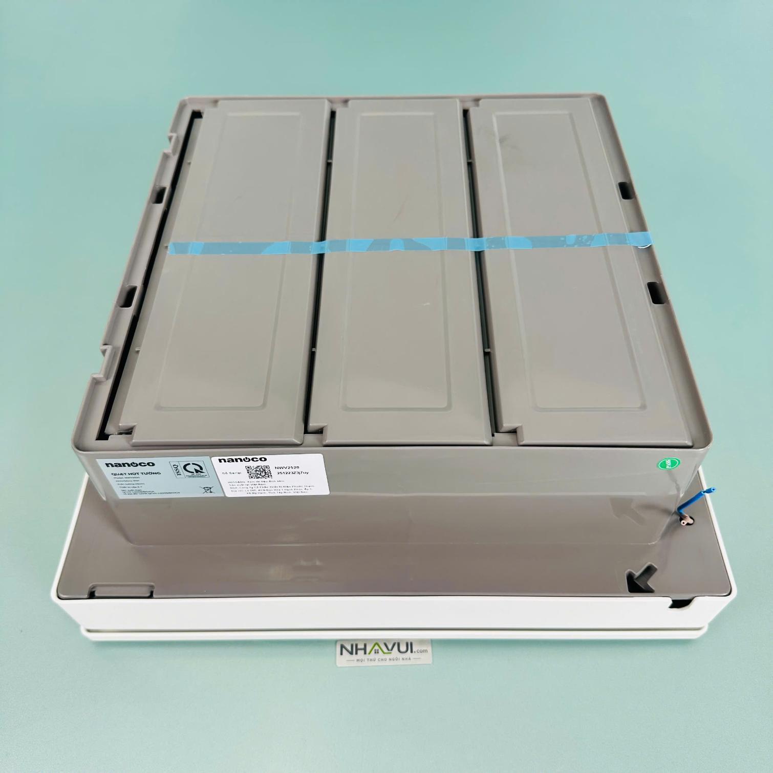Quạt hút gắn tường 1 chiều Nanoco NWV2520 31W