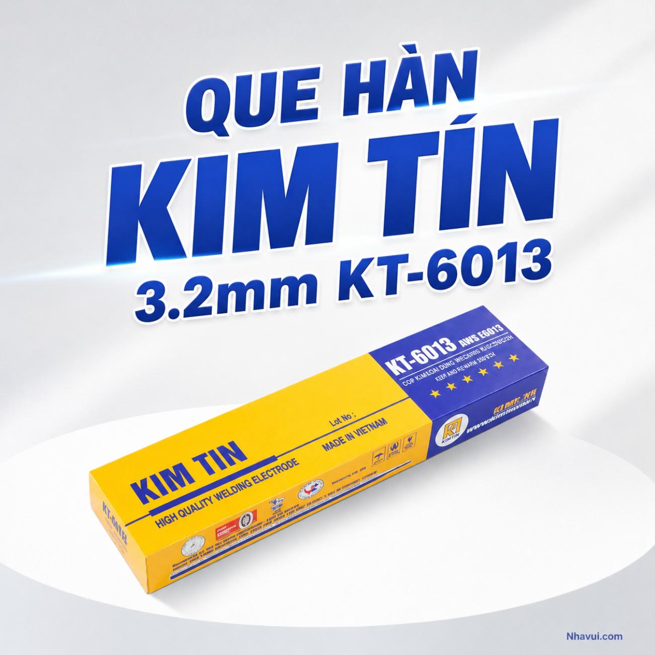 Que hàn Kim Tín KT-6013 3.2mm hộp 5kg