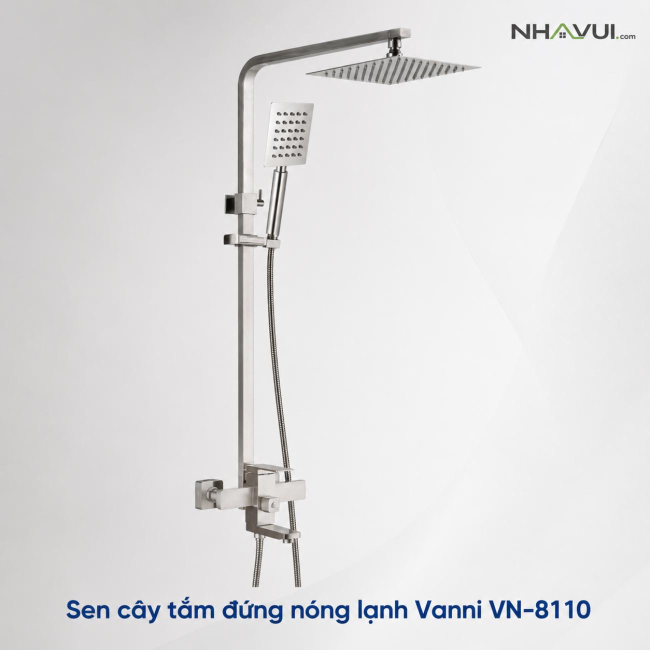 Sen cây tắm đứng nóng lạnh Vanni VN-8110 3 chế độ inox SUS304