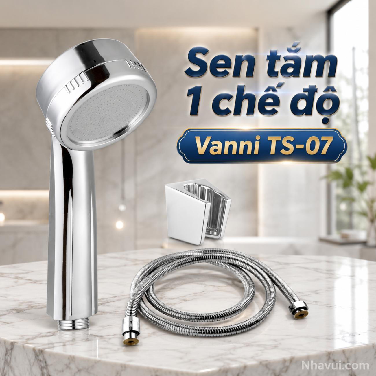 Sen tắm 1 chế độ Vanni TS-07 ABS mạ crome