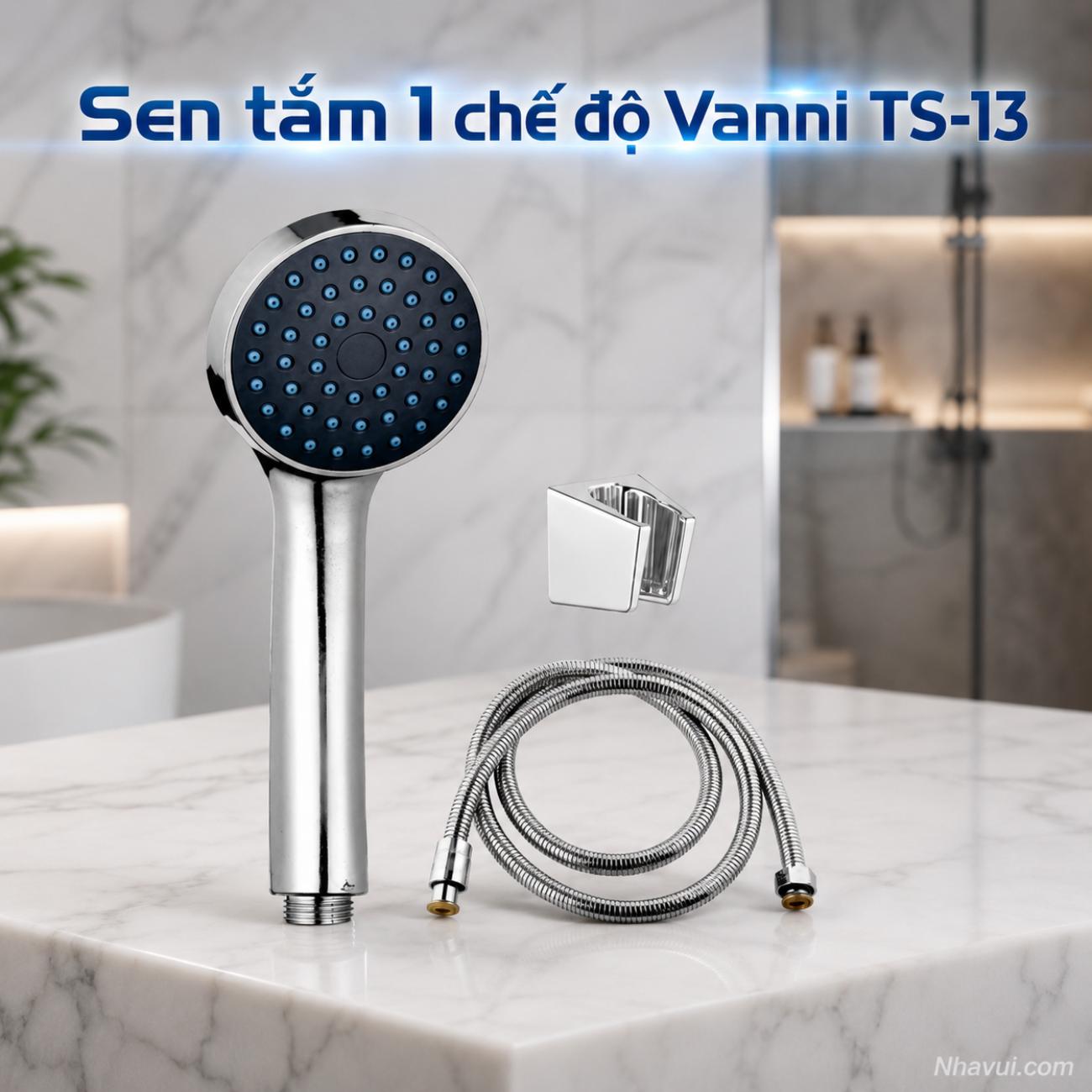 Sen tắm 1 chế độ Vanni TS-13 ABS mạ bạc