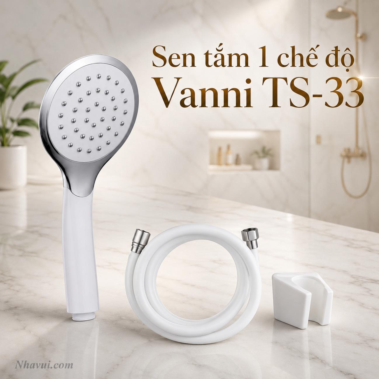 Sen tắm 1 chế độ Vanni TS-33 nhựa ABS cao cấp
