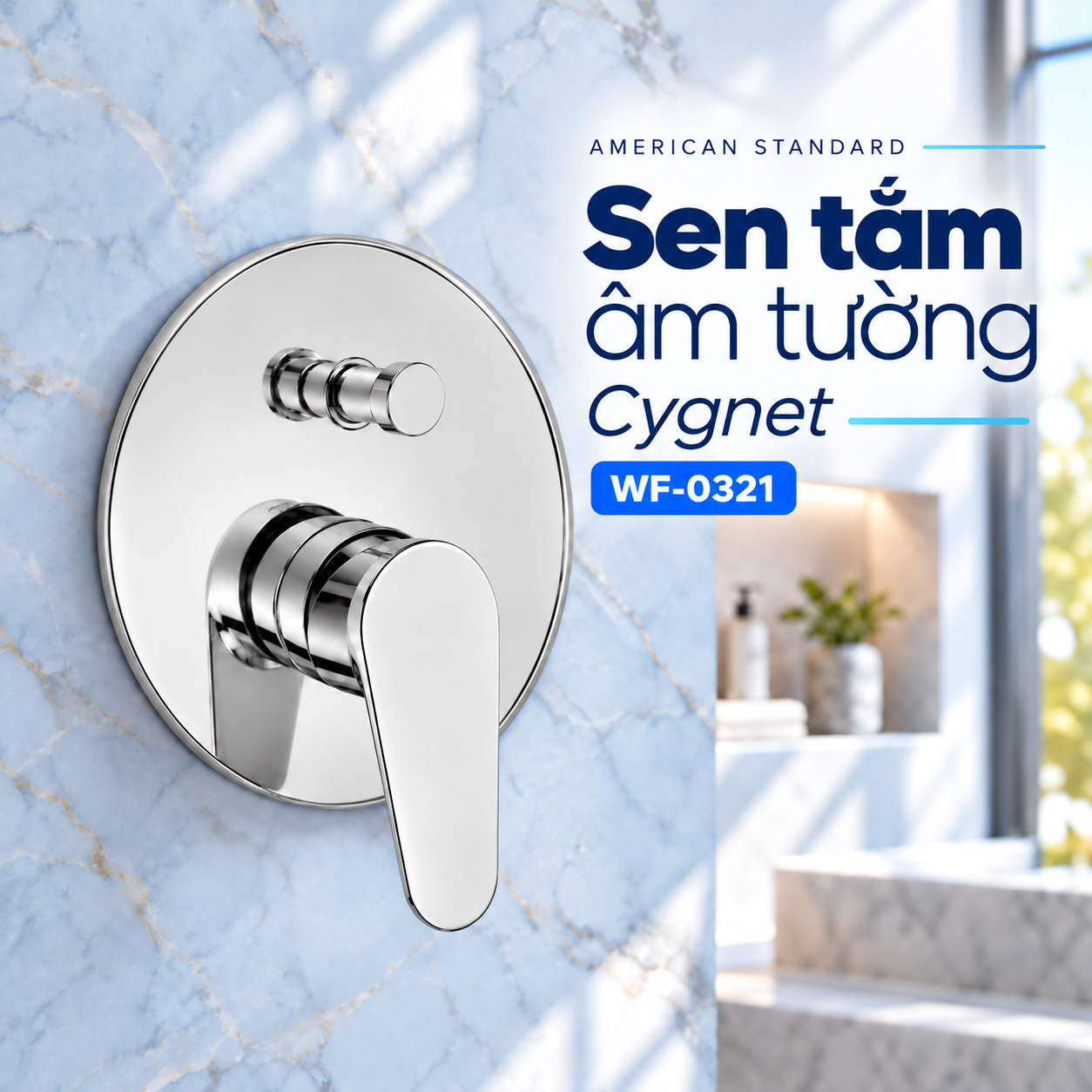 Sen tắm âm tường American Standard Cygnet WF-0321