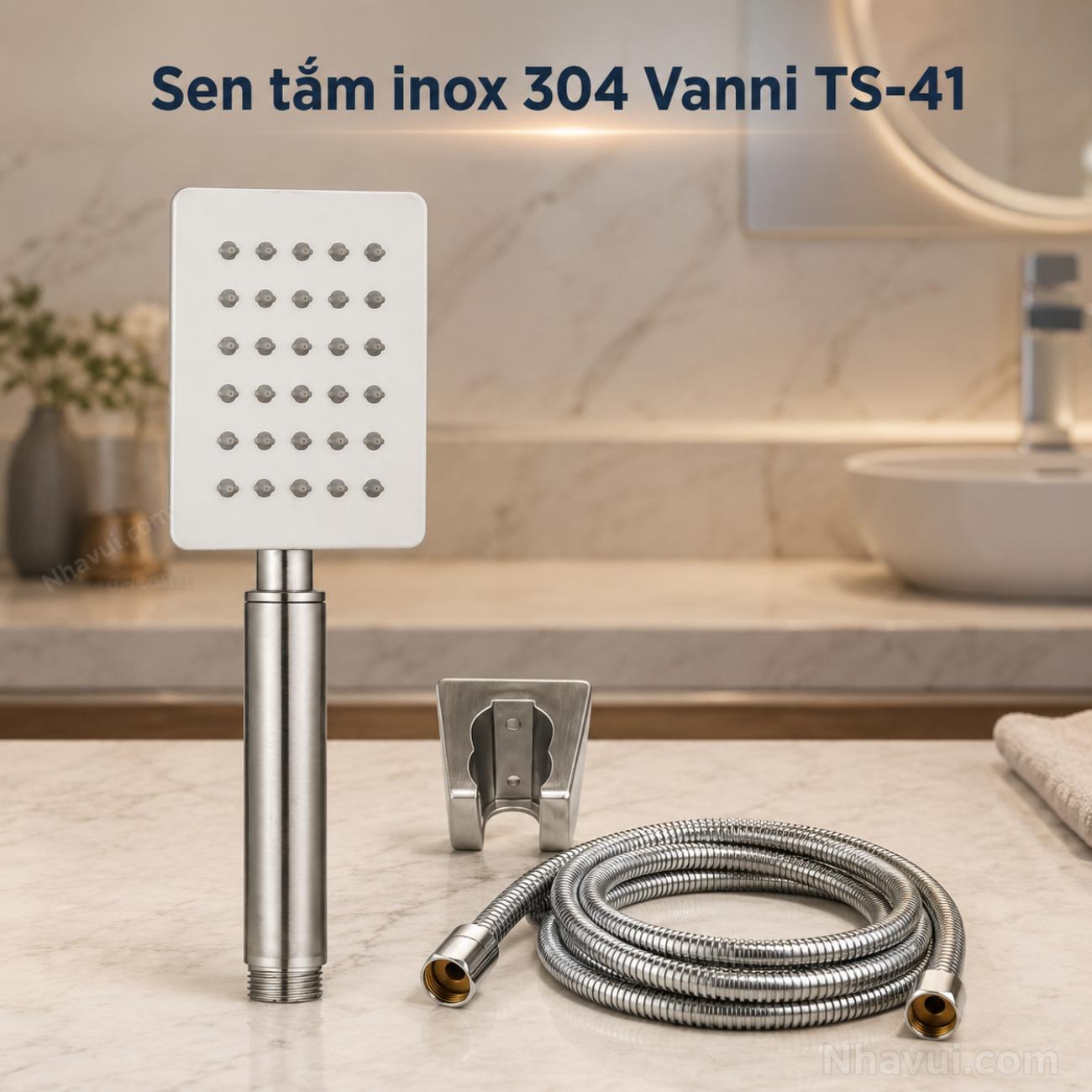 Sen tắm inox 304 Vanni TS-41 1 chế độ chống gỉ sét