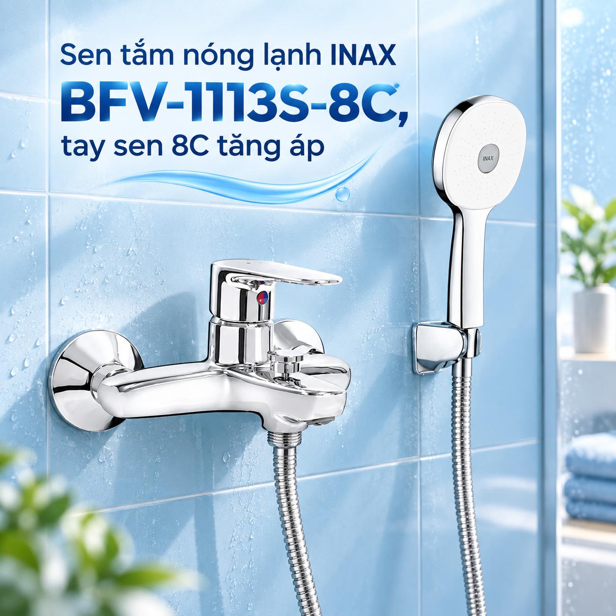 Sen tắm nóng lạnh INAX BFV-1113S-8C