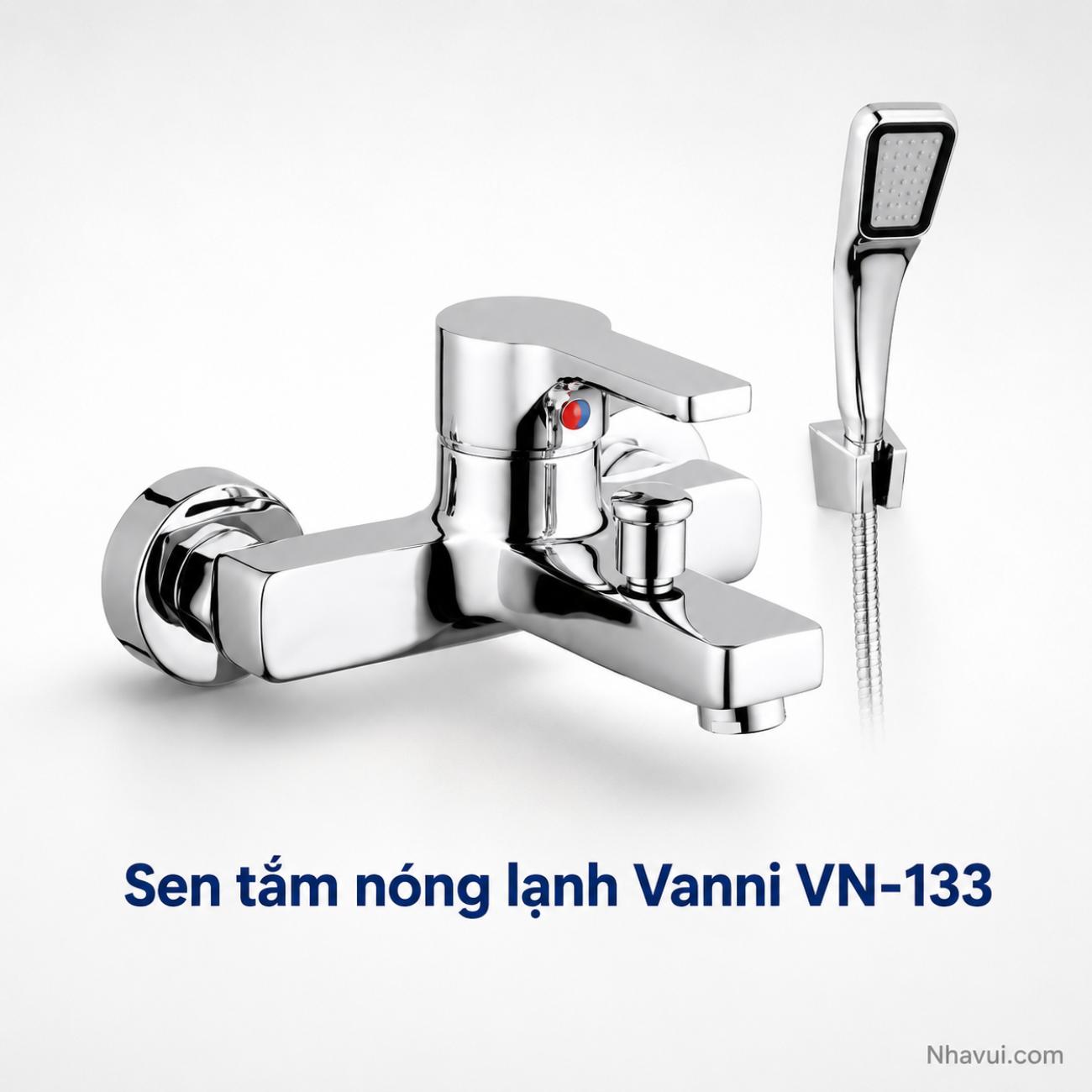 Sen tắm nóng lạnh Vanni VN-133 đồng thau mạ crome