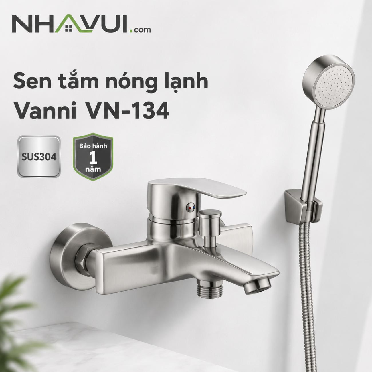 Sen tắm nóng lạnh Vanni VN-134 inox SUS304