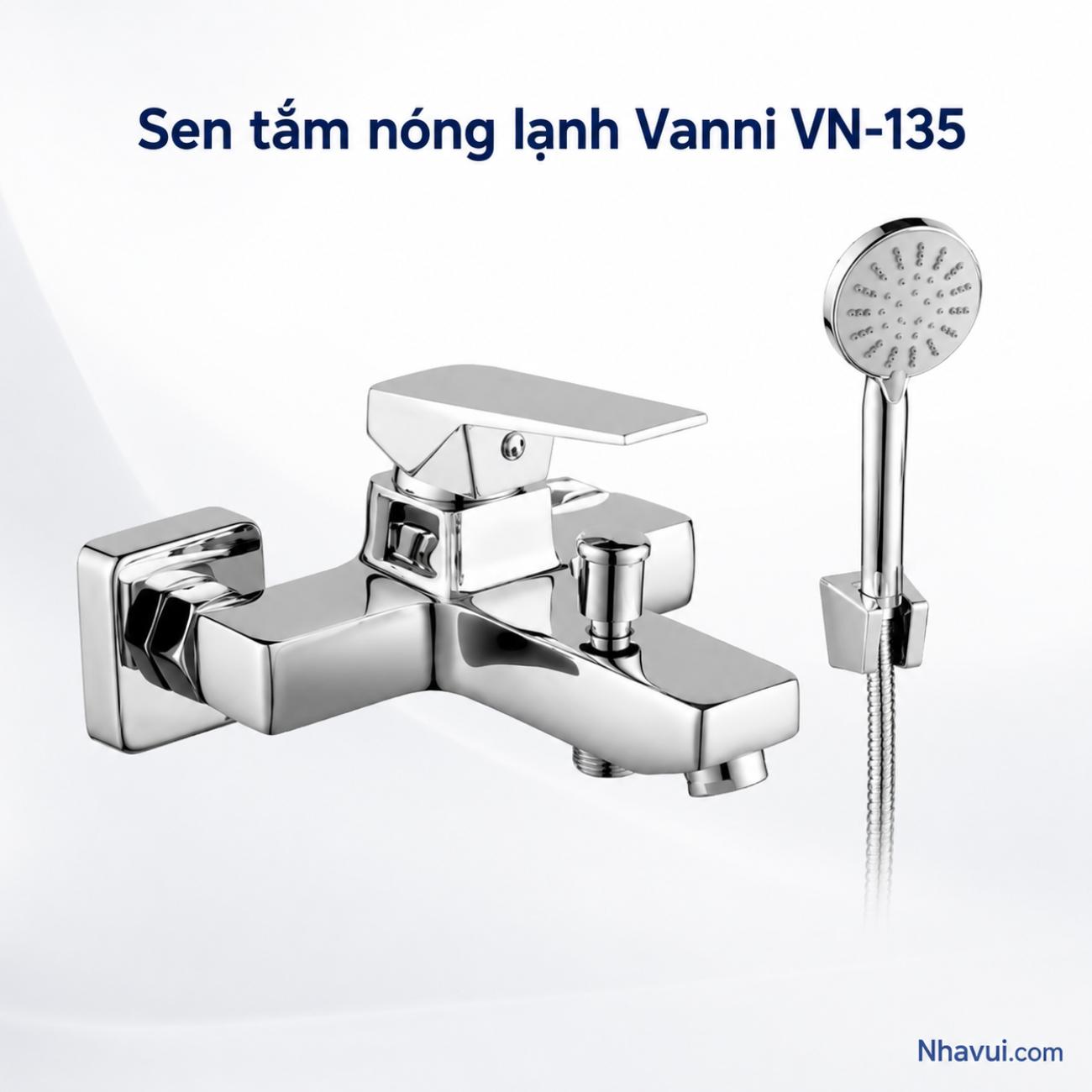 Sen tắm nóng lạnh Vanni VN-135 đồng thau mạ crome