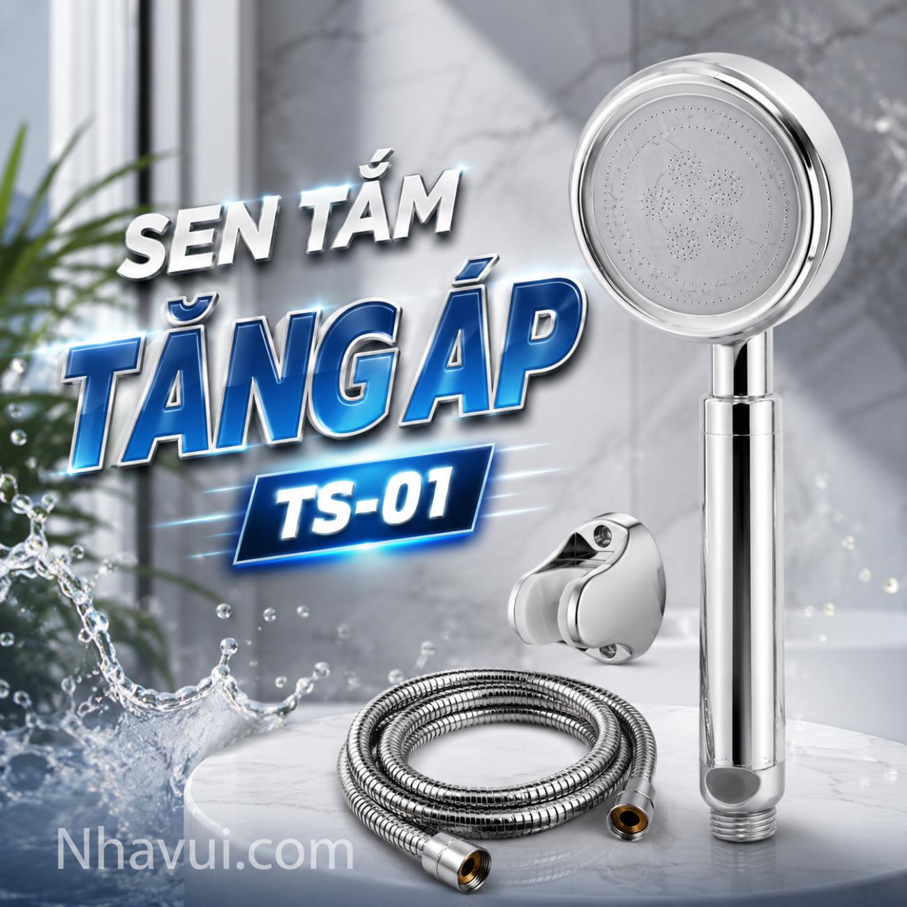Sen tắm tăng áp Vanni TS-01 loại Titan