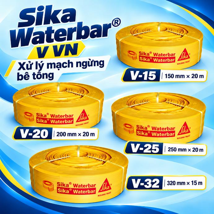 Sika Waterbar® V VN xử lý mạch ngừng bê tông