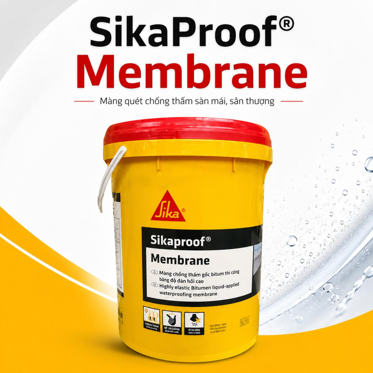 SikaProof® Membrane màng quét chống thấm sàn mái, sân thượng