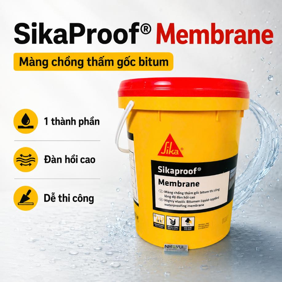 SikaProof® Membrane màng quét chống thấm sàn mái, sân thượng