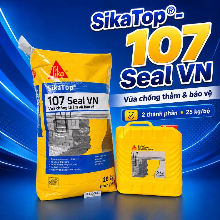 SikaTop®-107 Seal VN chống thấm nhà vệ sinh, ban công, sân thượng