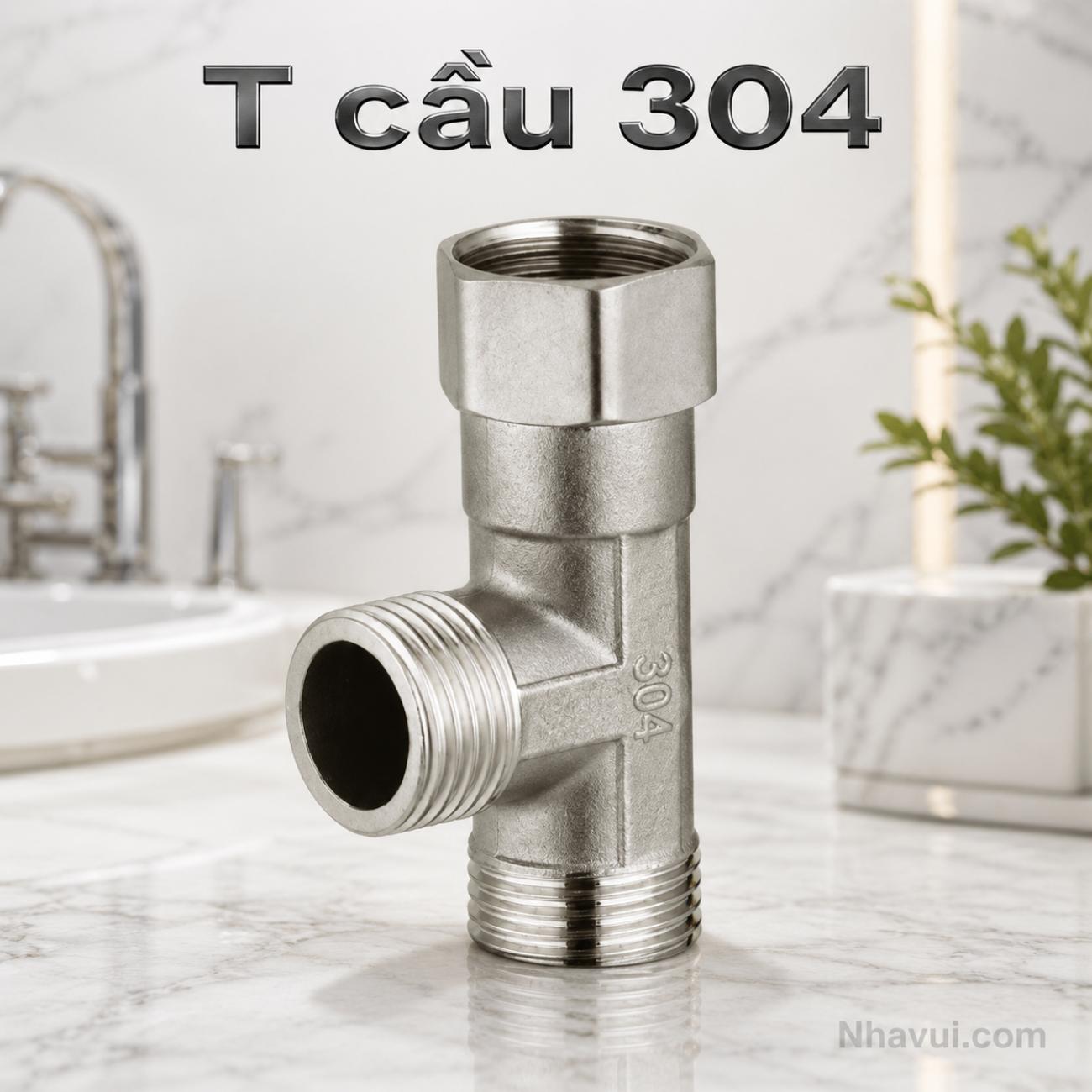 T cầu 304 Vanni inox SUS 304