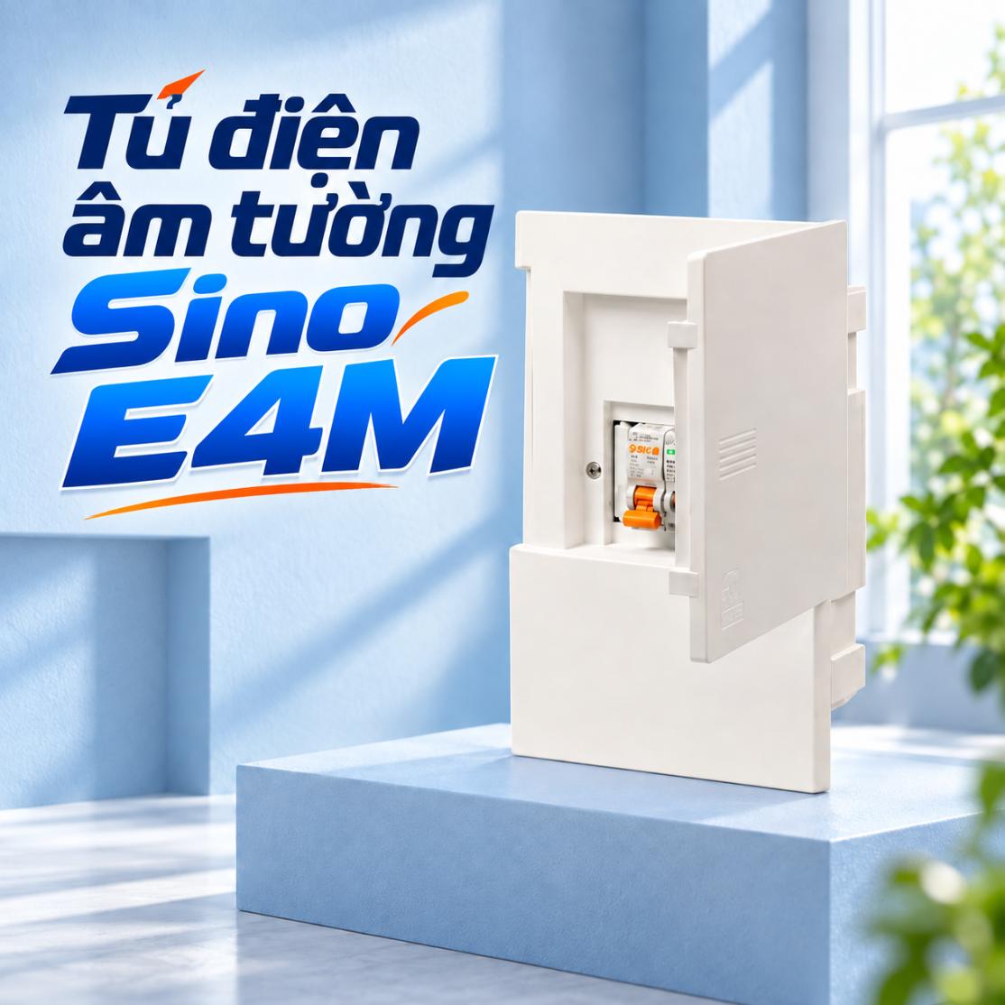 Tủ điện âm tường Sino E4M