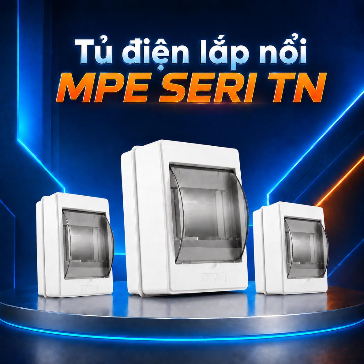 Tủ điện lắp nổi MPE Seri TN chứa MCB