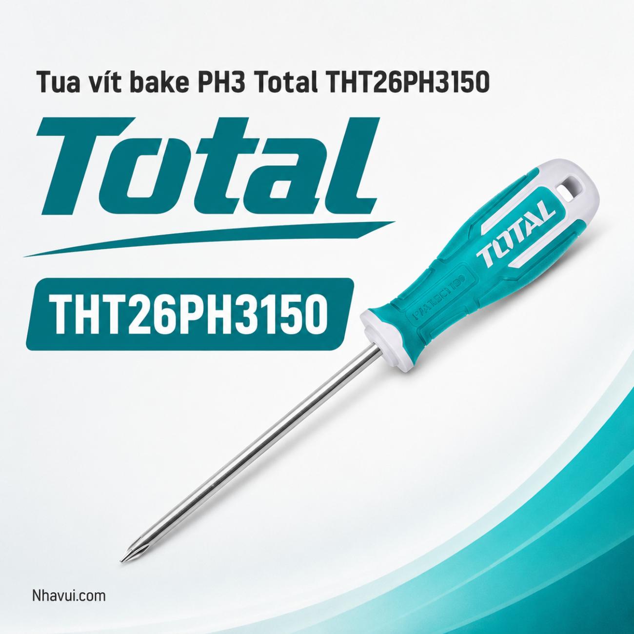 Tua vít bake PH3 kích thước 8x150mm Total THT26PH3150