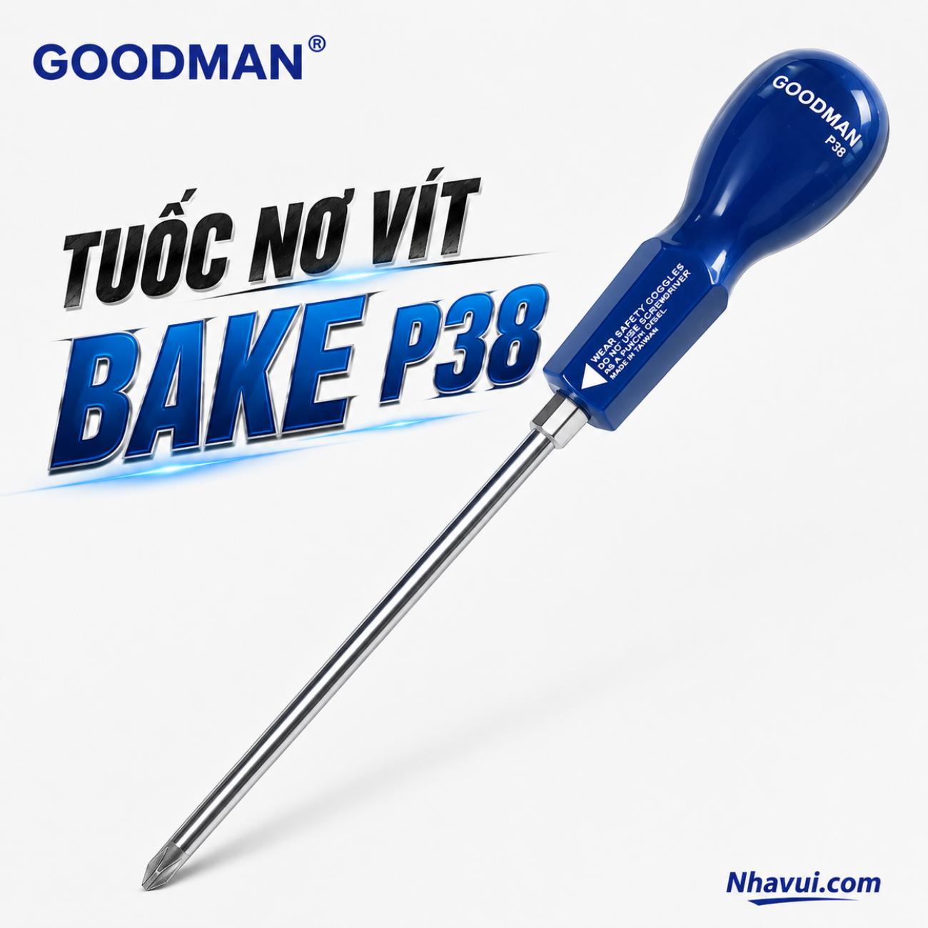 Tuốc nơ vít bake kích thước 6x150mm Goodman P38