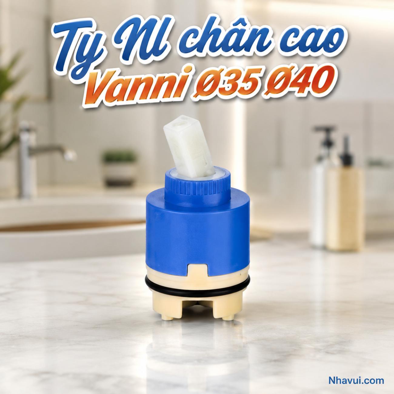 Ty nóng lạnh chân cao Vanni Ø35 Ø40