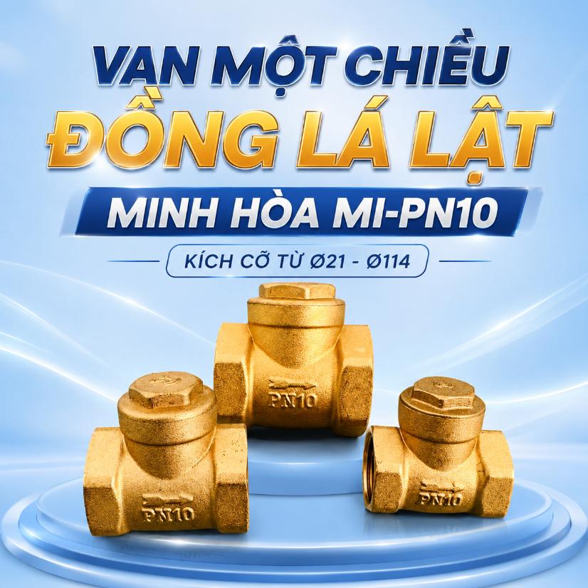Van 1 chiều đồng lá lật Minh Hòa MI-PN10