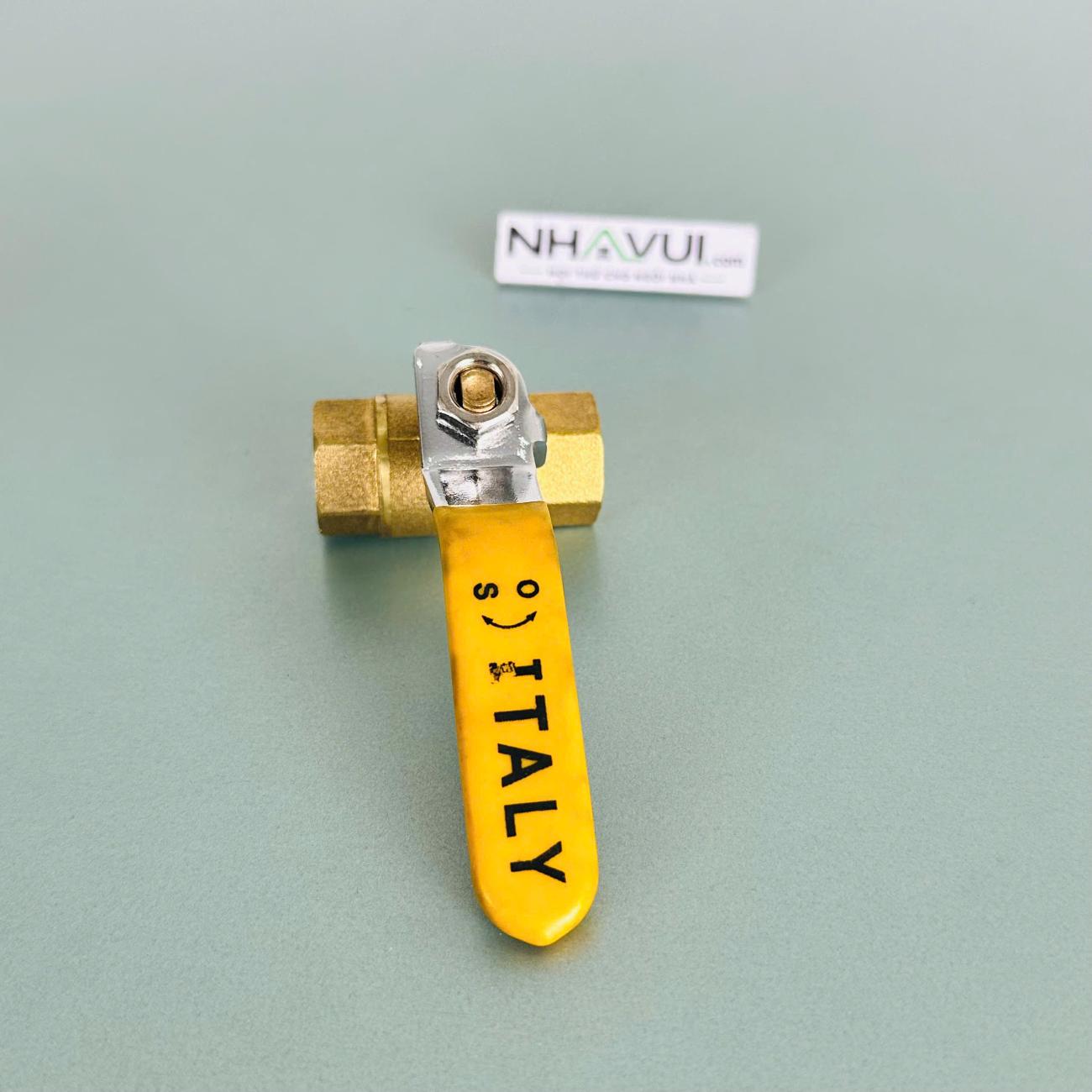 Van bi đồng Italy 1/8"–2" – dùng khóa và đóng mở dòng nước
