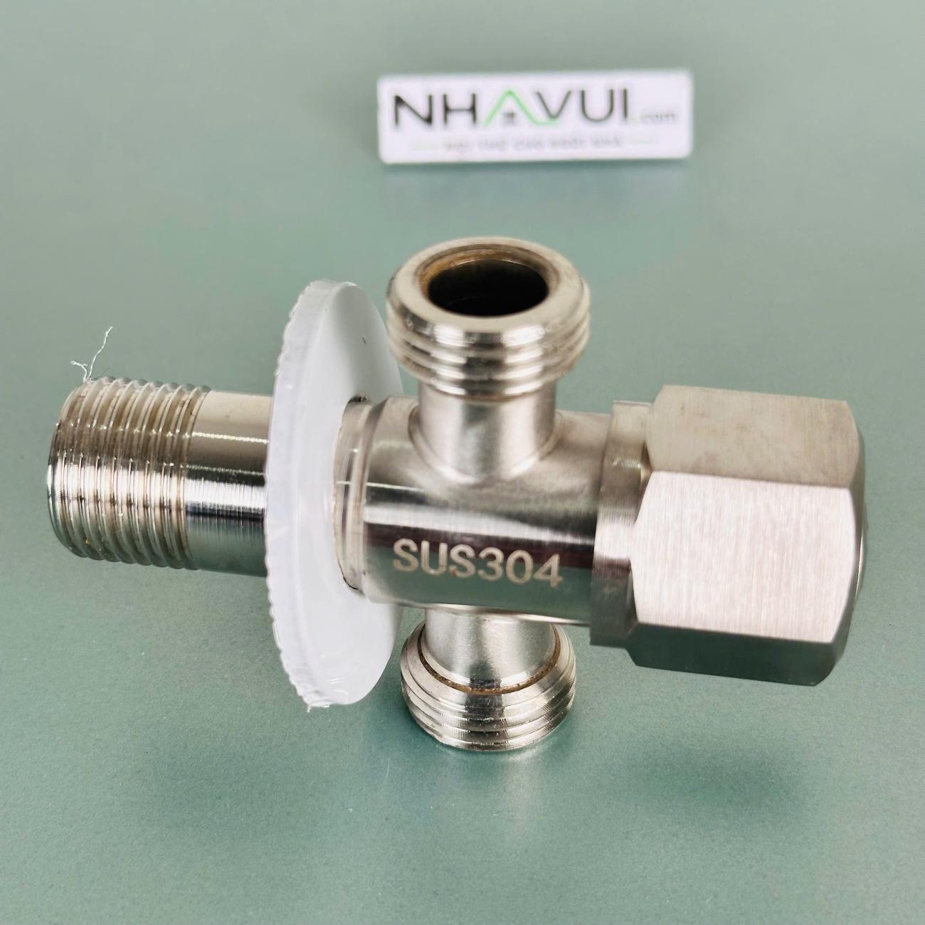 Van T Luco Ø21mm inox 304 – dùng chia đường cấp nước
