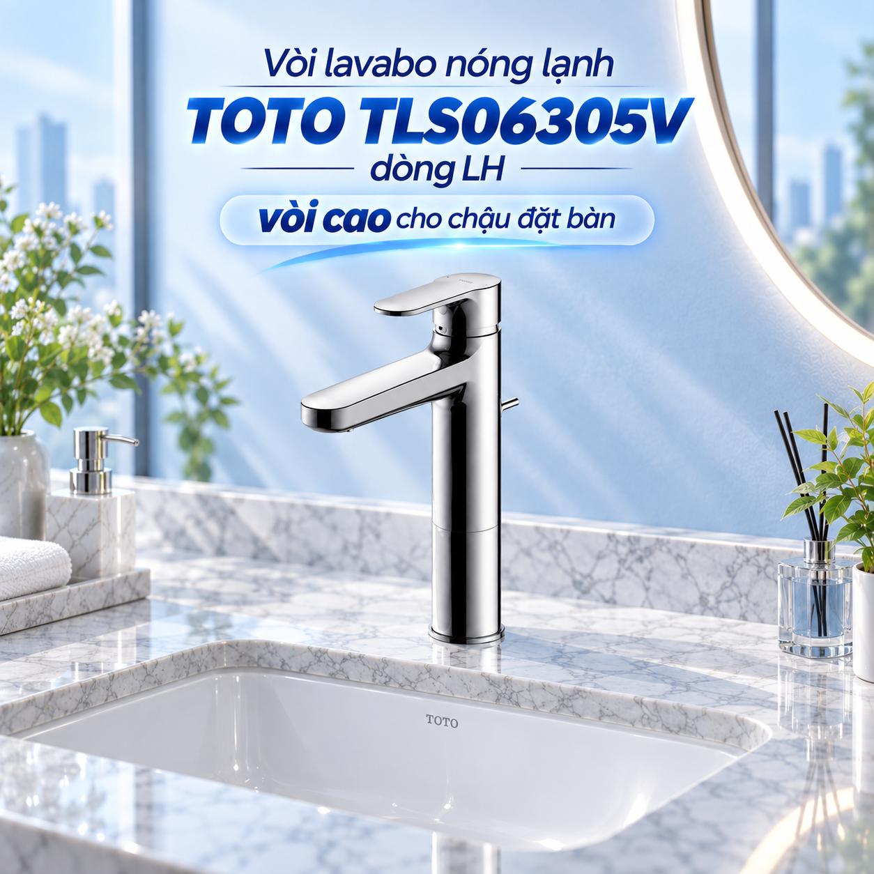 Vòi lavabo nóng lạnh TOTO TLS06305V